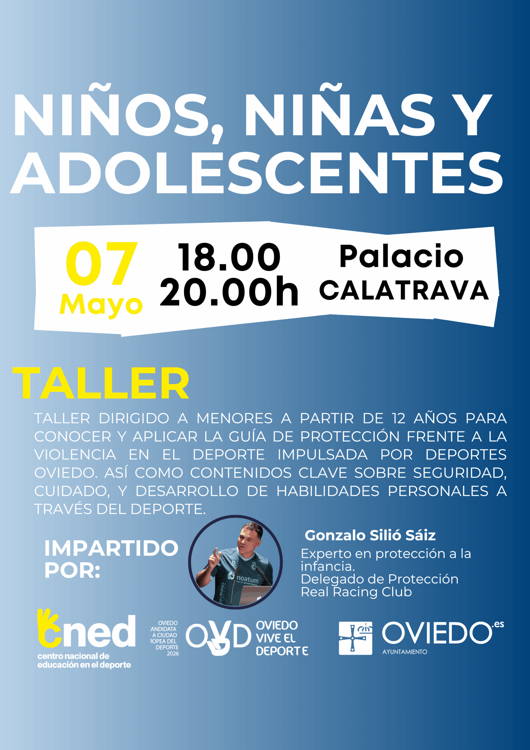 Taller para niños, niñas y adolescentes: Deporte Seguro y Habilidades para la Vida